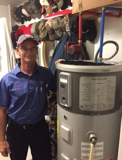 Wimpy's at a water heater repair